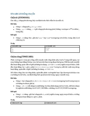 Đề xuất 10 không chuyên